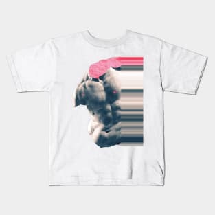 glitch statue effect Kids T-Shirt